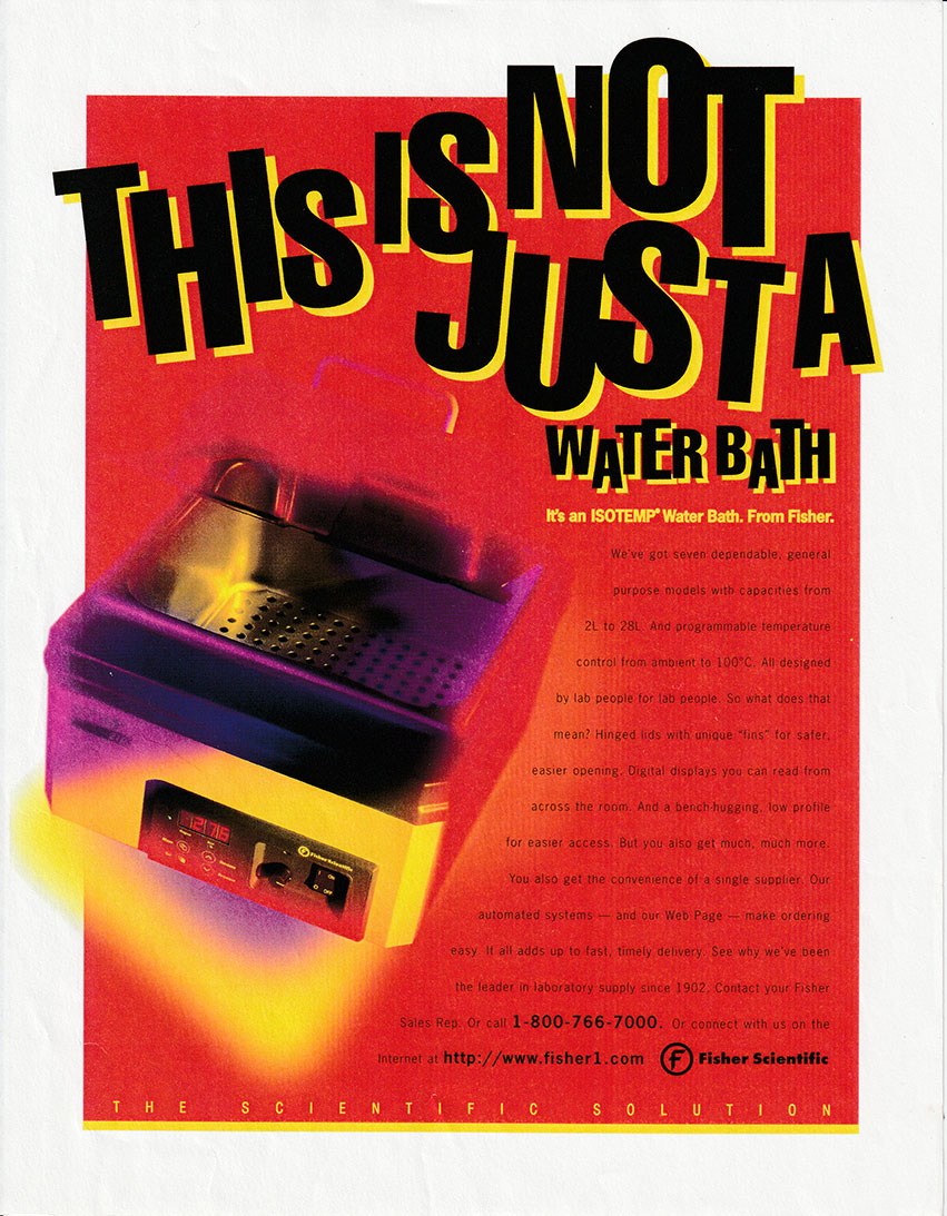 Fisher Water Baths ad