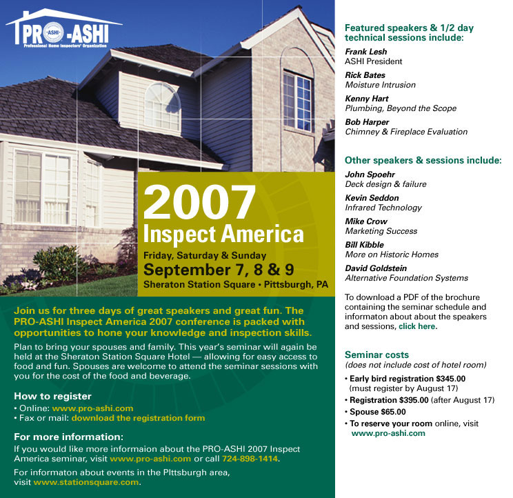 PRO-ASHI event email