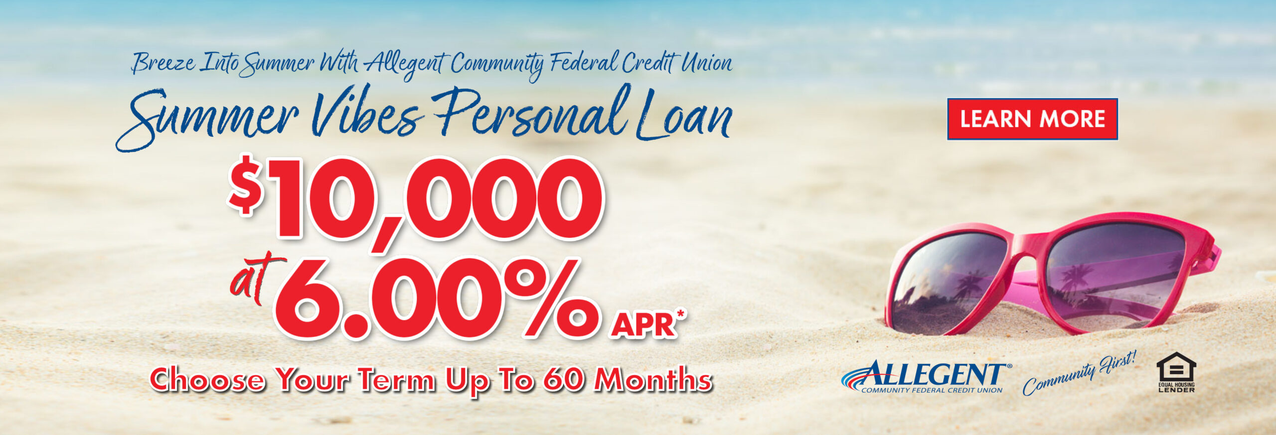 Summer Vibes website hero banner